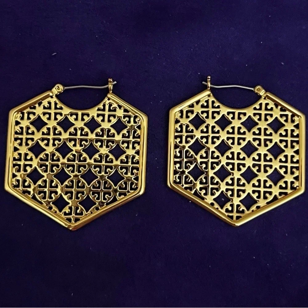 🆕 Tory Burch Authentic Hexagon Earrings At Awesome Prices To Buy Now & Save